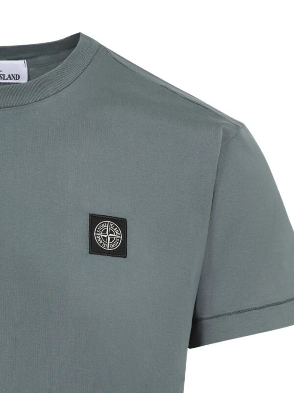 Compass-patch cotton T-shirt – Image 2