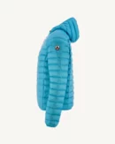 Doudoune légère à capuche Bleu ciel Nico