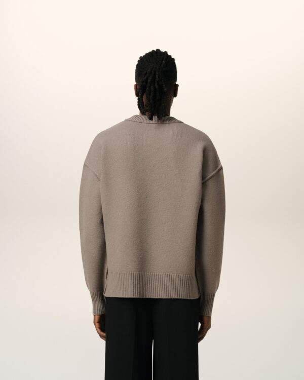 Pull Taupe Ami de Coeur En Laine – Image 5