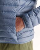 Doudoune légère à capuche Bleu délavé Nico