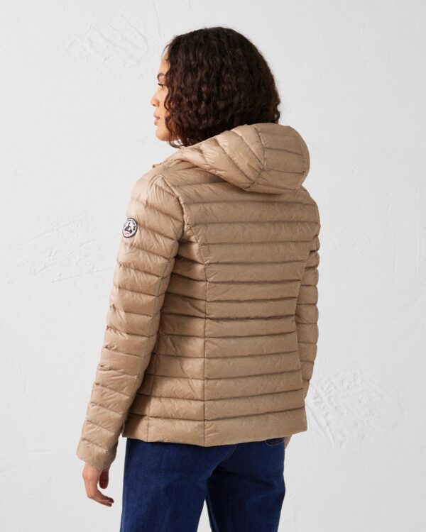 Doudoune légère à capuche Beige Cloe – Image 3