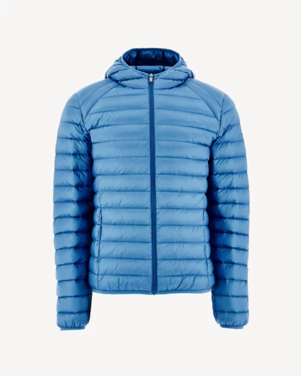Doudoune légère à capuche Bleu denim Nico