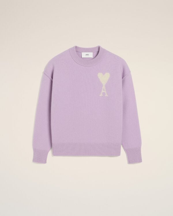 Pull Violet Ami de Coeur En Laine