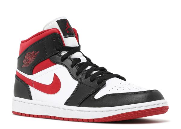 Air Jordan 1 Mid Gym Red Black White – Image 2