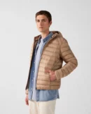 Doudoune légère à capuche Beige Nico