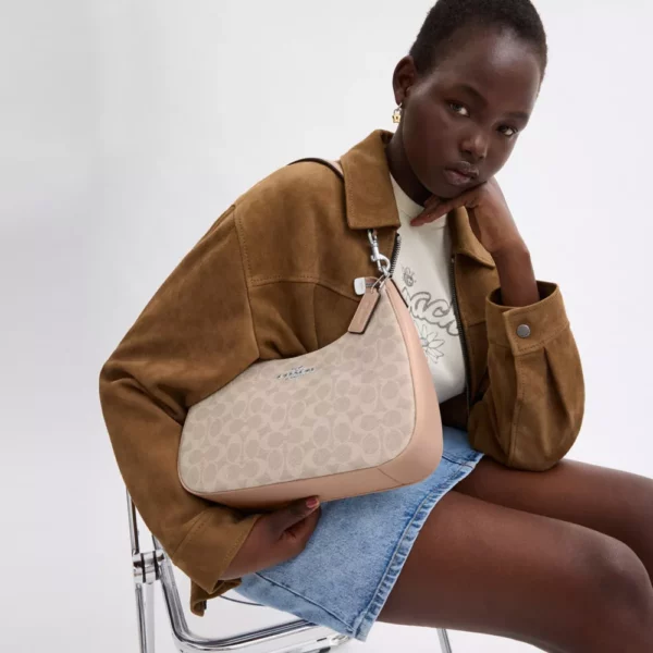 Sac hobo Teri en toile exclusive – Image 6