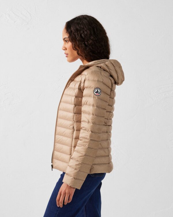 Doudoune légère à capuche Beige Cloe – Image 4