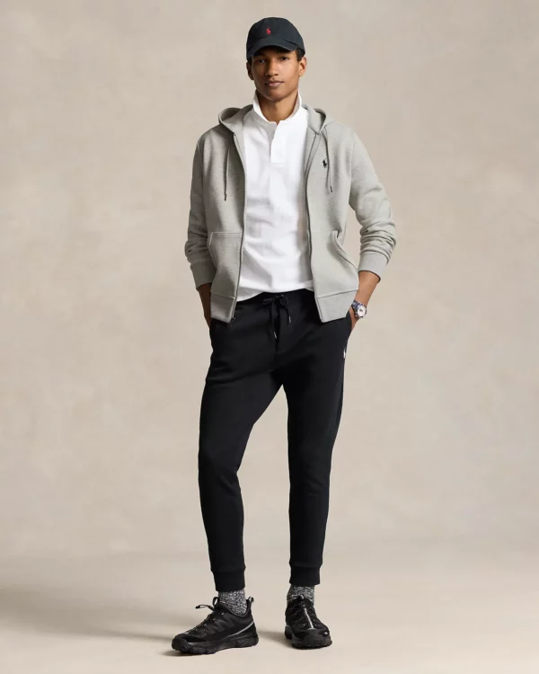 Sweat à capuche en maille double - Chiné sport clair – Image 3