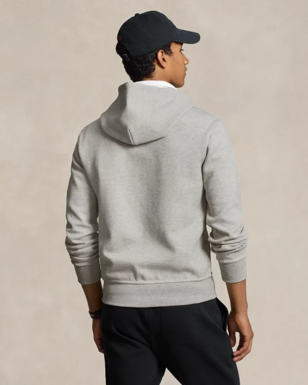 Sweat à capuche en maille double - Chiné sport clair – Image 4