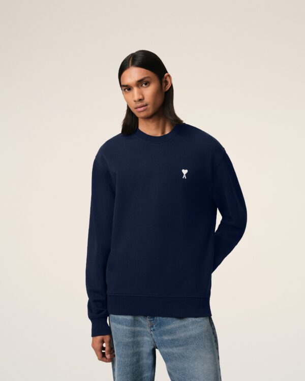 Sweatshirt Bleu Marine Ami de Coeur En Coton – Image 5