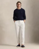 Pull en coton torsadé  - Marine chasseur