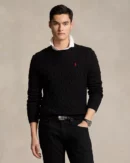 Pull en coton torsadé - Noir