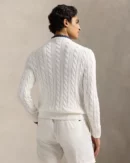 Pull en coton torsadé - Blanc