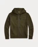 Sweat à capuche en maille double - Olive Compagnie