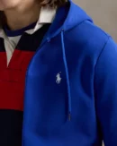 Sweat à capuche en maille double - Étoile Saphir