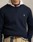 Sweat en maille double - Marine Aviateur