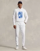 Pantalon de jogging jersey double - Blanc