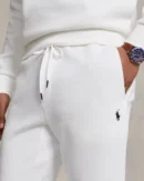 Pantalon de jogging jersey double - Blanc