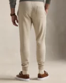 Pantalon de jogging jersey double - Beige toscan chiné