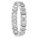 Bracelet Metropole "L" en Acier - 2040117 Longueur ajustable de 13 cm à 19 cm Gris