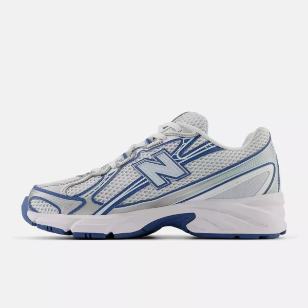 740 chaussures Bleu Glace avec Pierre de Mer et Blanc
