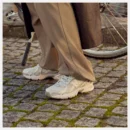 740 chaussures Blanc avec Argent