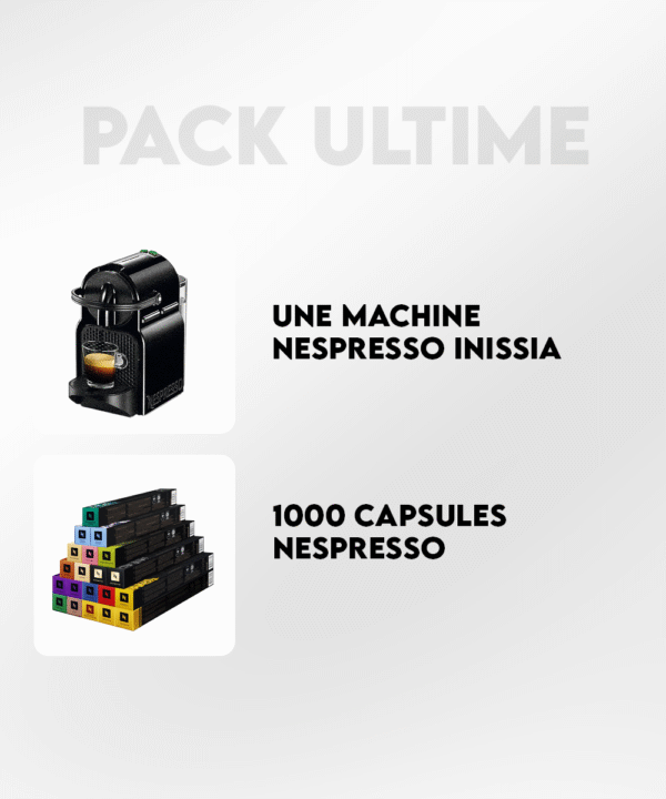 PACK Ultime : Machine à café + 1000 capsules – Image 4